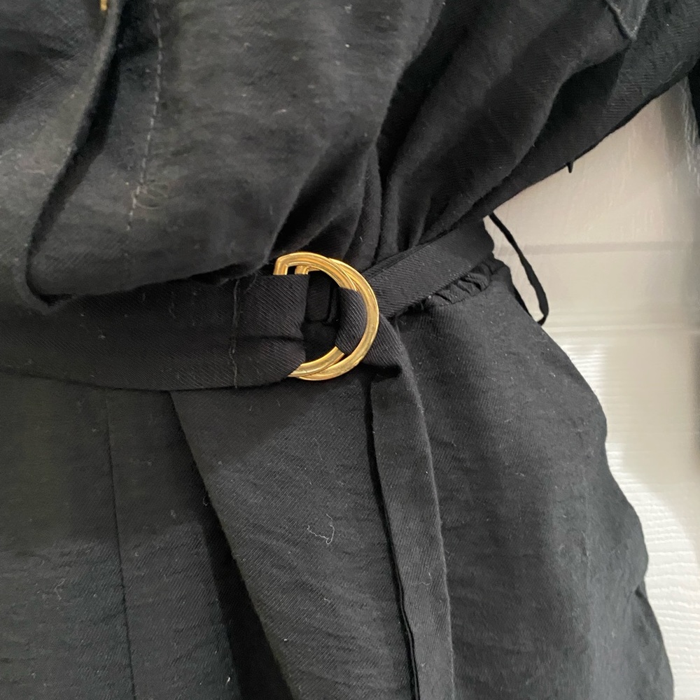 ZARA Basic Button down Romper - Picture 9 of 9